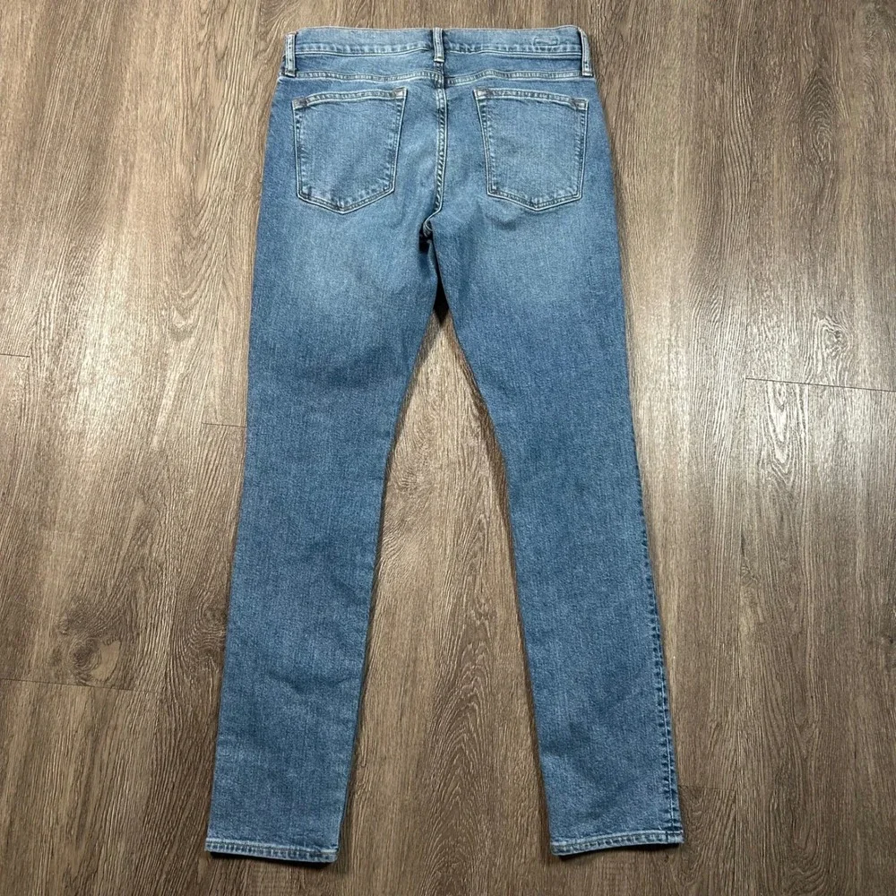 J Crew 250 Stretch Jeans 33x32 Blue Slim Tapered Leg Denim Pants